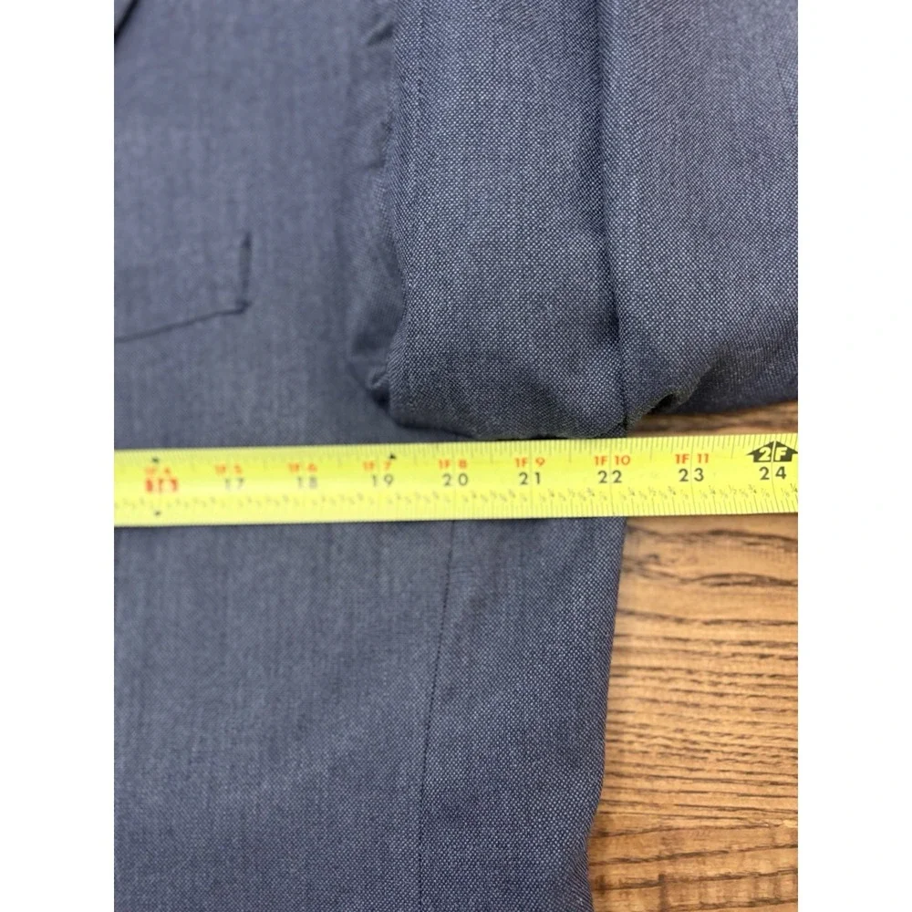 Lauren Ralph Lauren Men's‎ Blue Silk Blend 2-Button Sport Coat Blazer Size 44 R